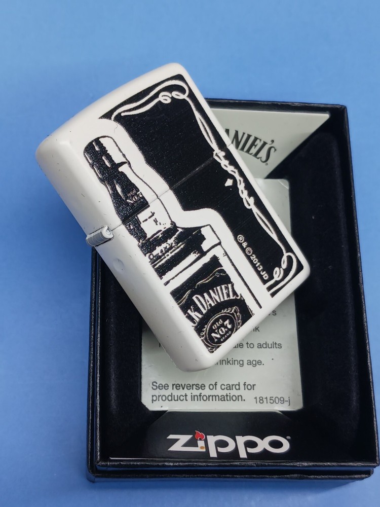 Zippo White Matte Jack Daniel's Lighter 28252