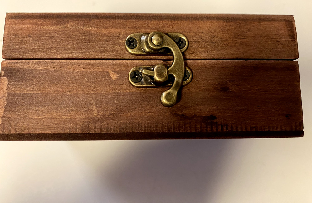 Sleeping Saint Joseph Petition Wood Box , New #AB-023