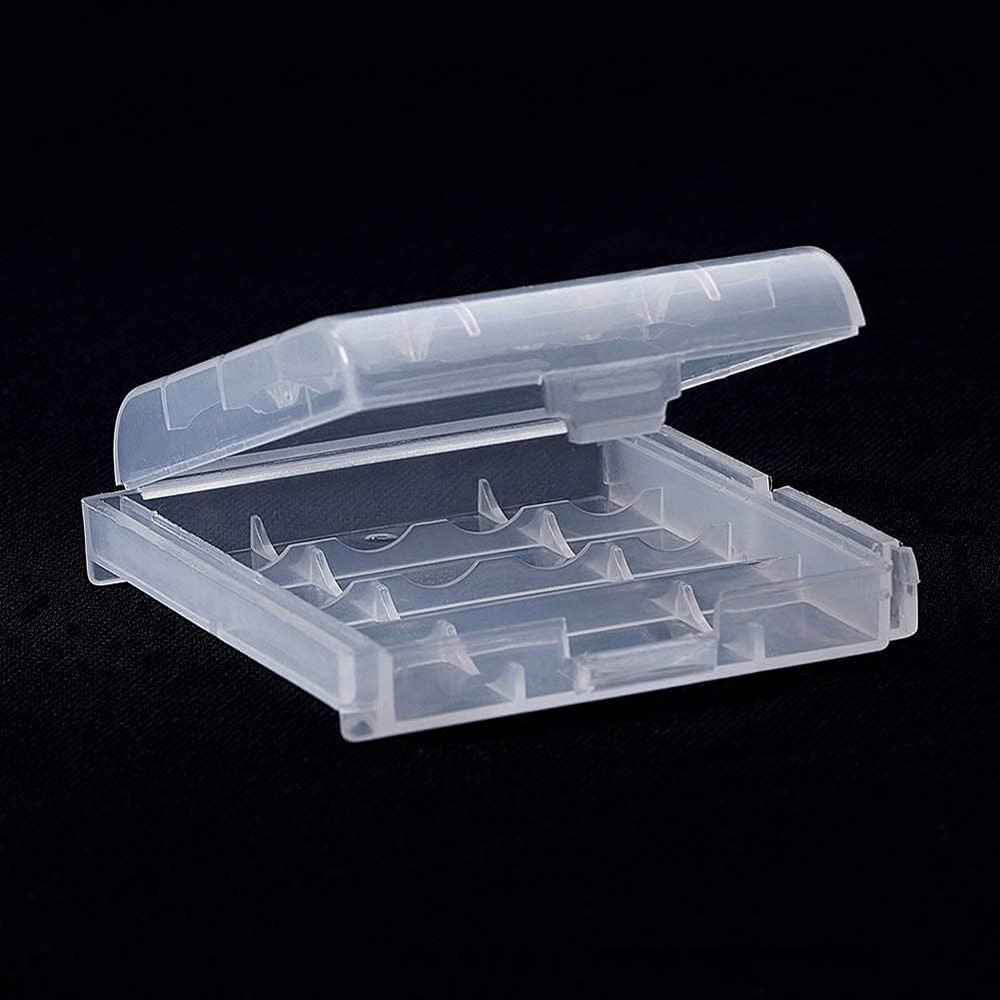 Battery Case AA/AAA Battery Holder Container Compact Portable Organizer Storage