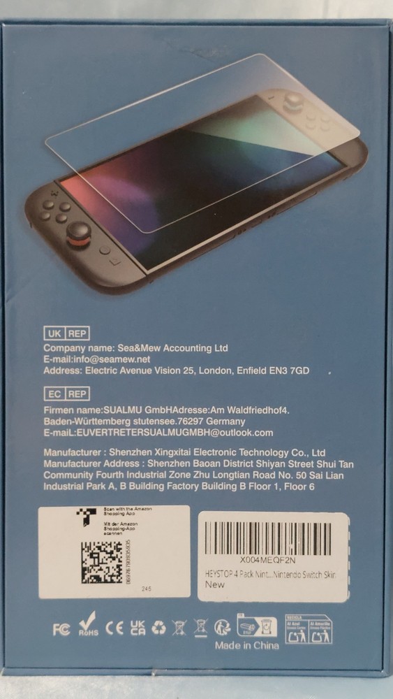 HeysTop Glass Screen Protector 4 Pack for Nintendo Switch 2 Clear, Bubble Free