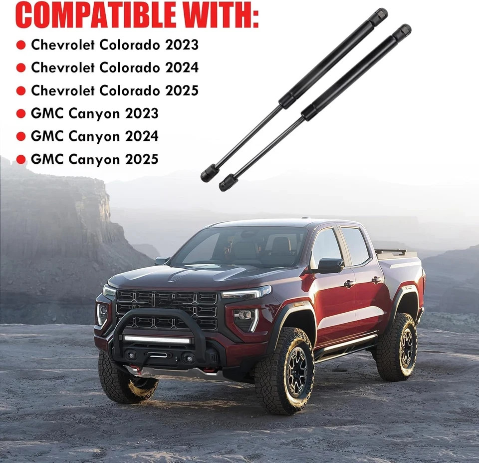 Hood Strut Lift Support Assist Kit Compatible with Chevy Colorado GMC Canyon