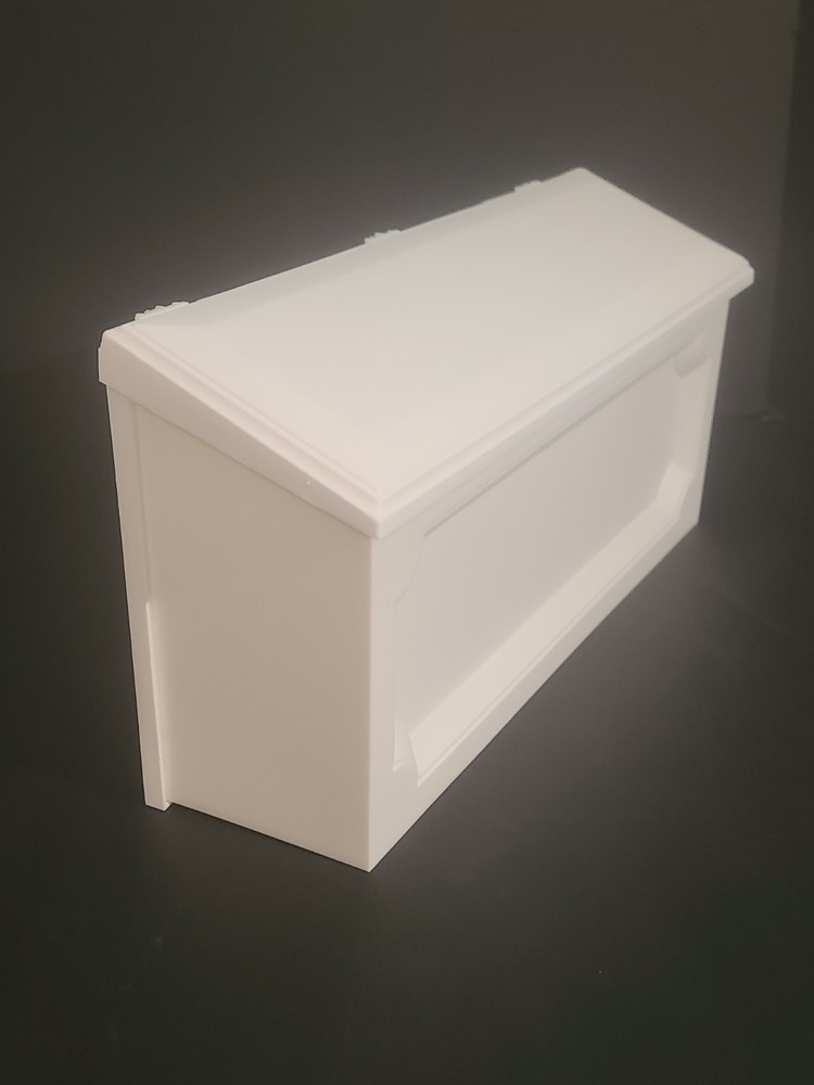Architectural Mailboxes Windsor White, Small, Plastic, Wall Mount Mailbox