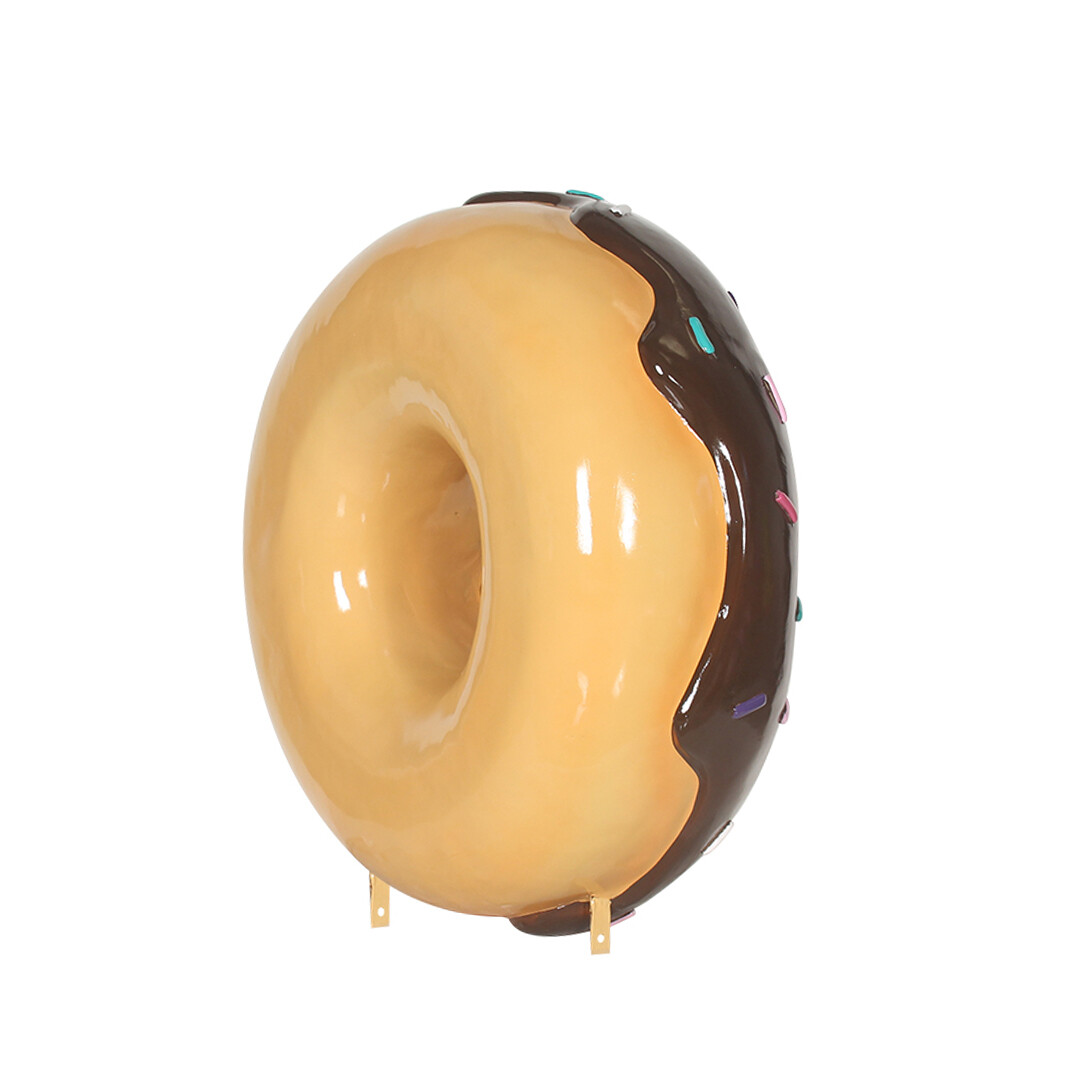 Donut Statue Extra Large Sculpture Hanging Donuts Chocolate Indoor & Out 30"