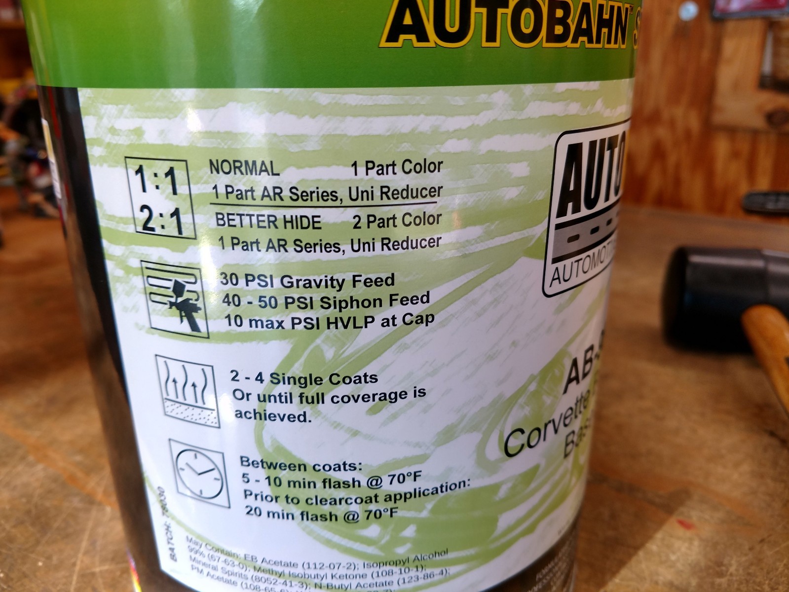 WA382E GM Pewter Metallic Basecoat paint 1 Quart Standard Variance