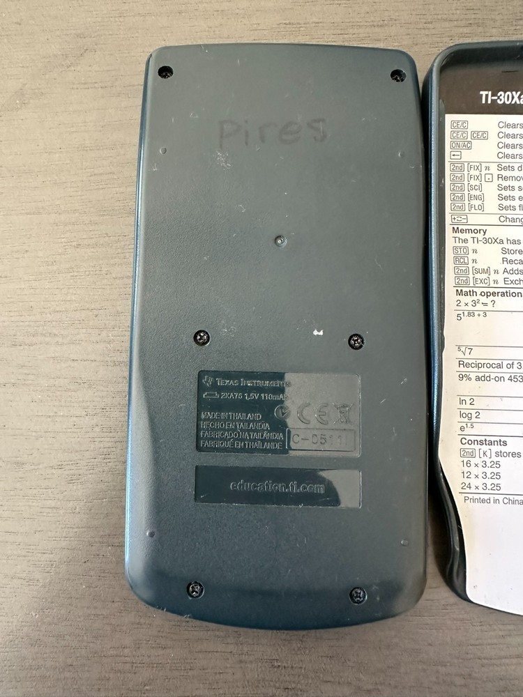 Texas Instruments TI-30Xa Scientific Calculator