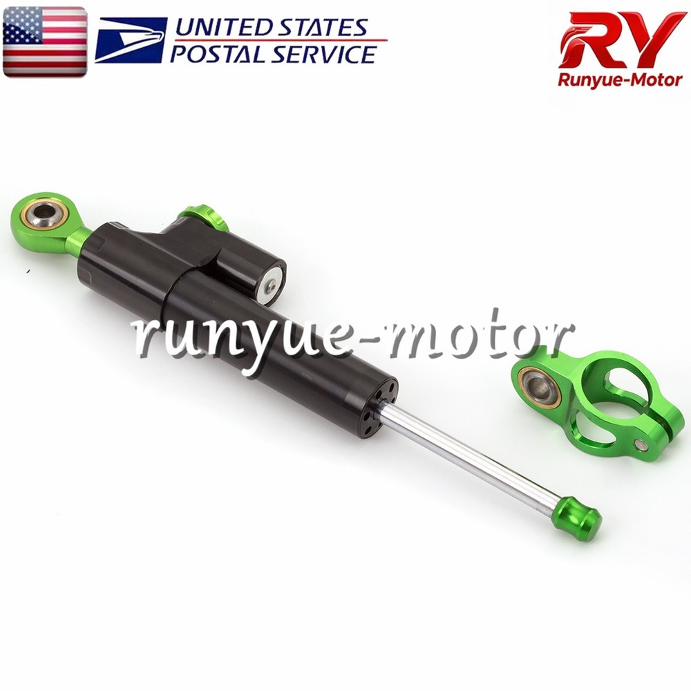Adjustable Steering Damper Stabilizer Shock Linear Control Universal Aluminum