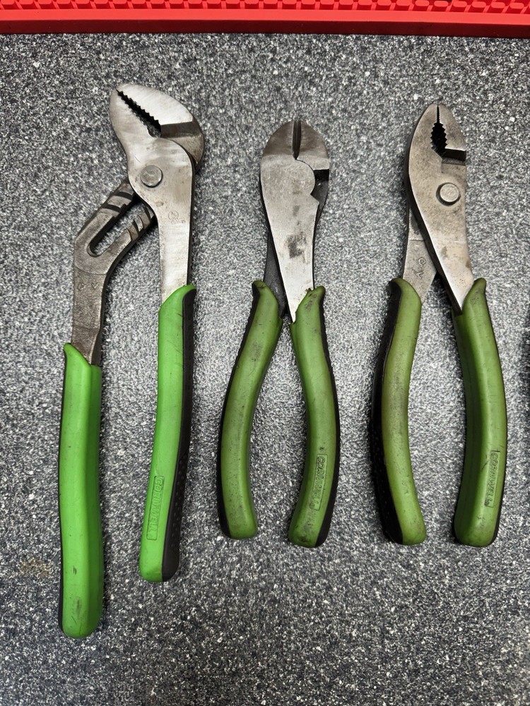 Cornwell 5 Pc. Multi-Purpose Pliers Set - Neon Green CPL303NG