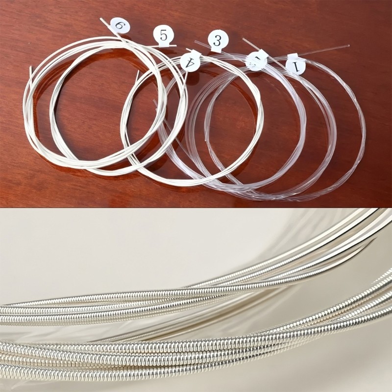 Professional Classical Guitar Bridge Saddles Nut And Strings Replacement Pack