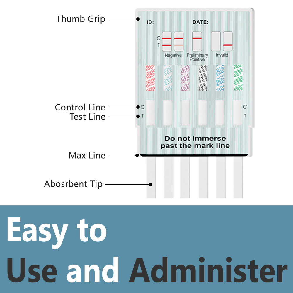 Prime Screen_6 Panel Urine Drug Test Kit_Marijuana, AMP, BZO, COC, MET, OPI_W264