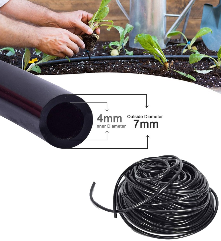 149' Drip Irrigation System Kit Automatic Garden Misting Plant Watering Drip Kit