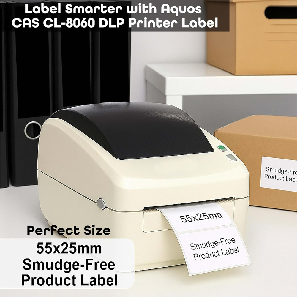 CAS Printing Scale Label Rolls (8060) – Rectangular Blank Thermal Label Rolls |