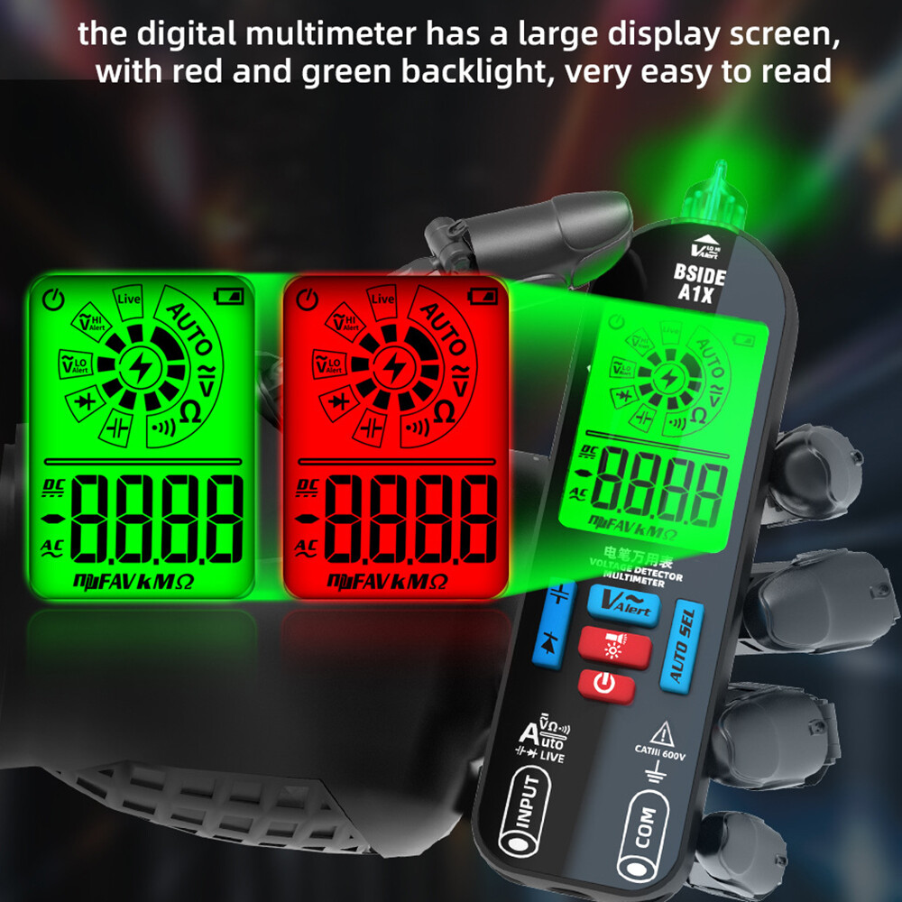 Digital Multimeter Voltmeter BSIDE AC DC Ammeter Ohmmeter Volt Meter Tester Ohm