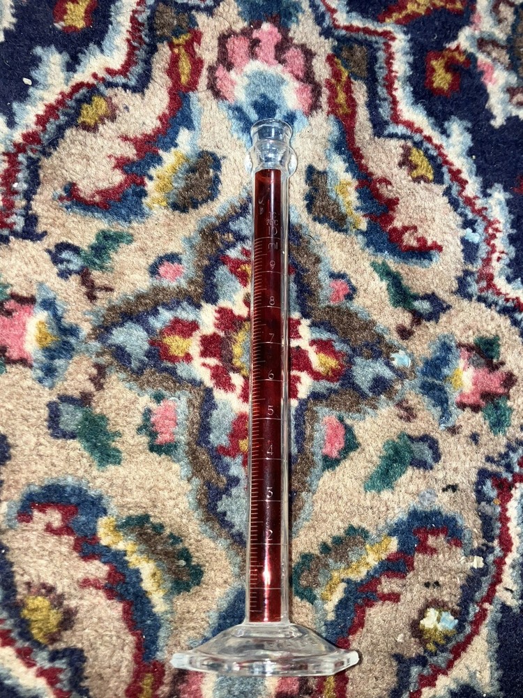 Pyrex 10 ml Graduated Cylinder Red 10ml