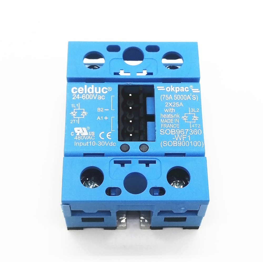 1pcs Celduc Solid State Relay SOB967360 -WF1(SOB900100) 2*25A