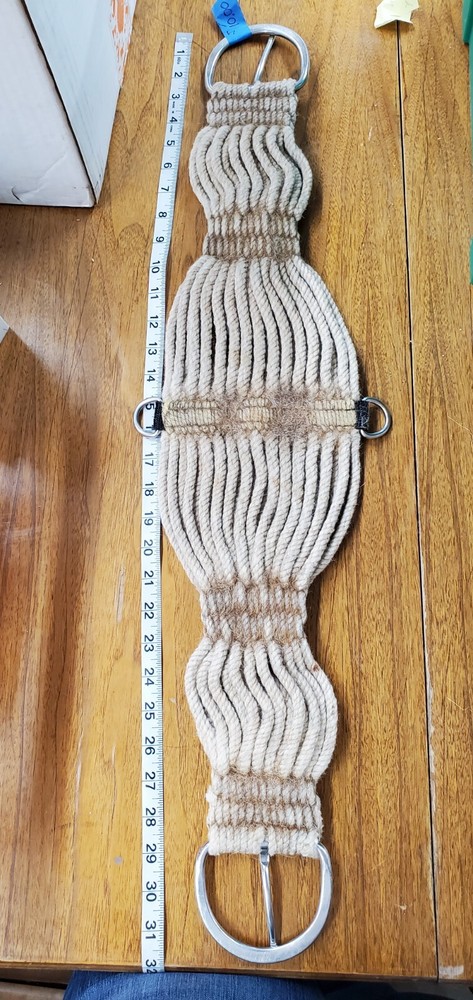 Pre-owned White Cotton Girth 32inch
