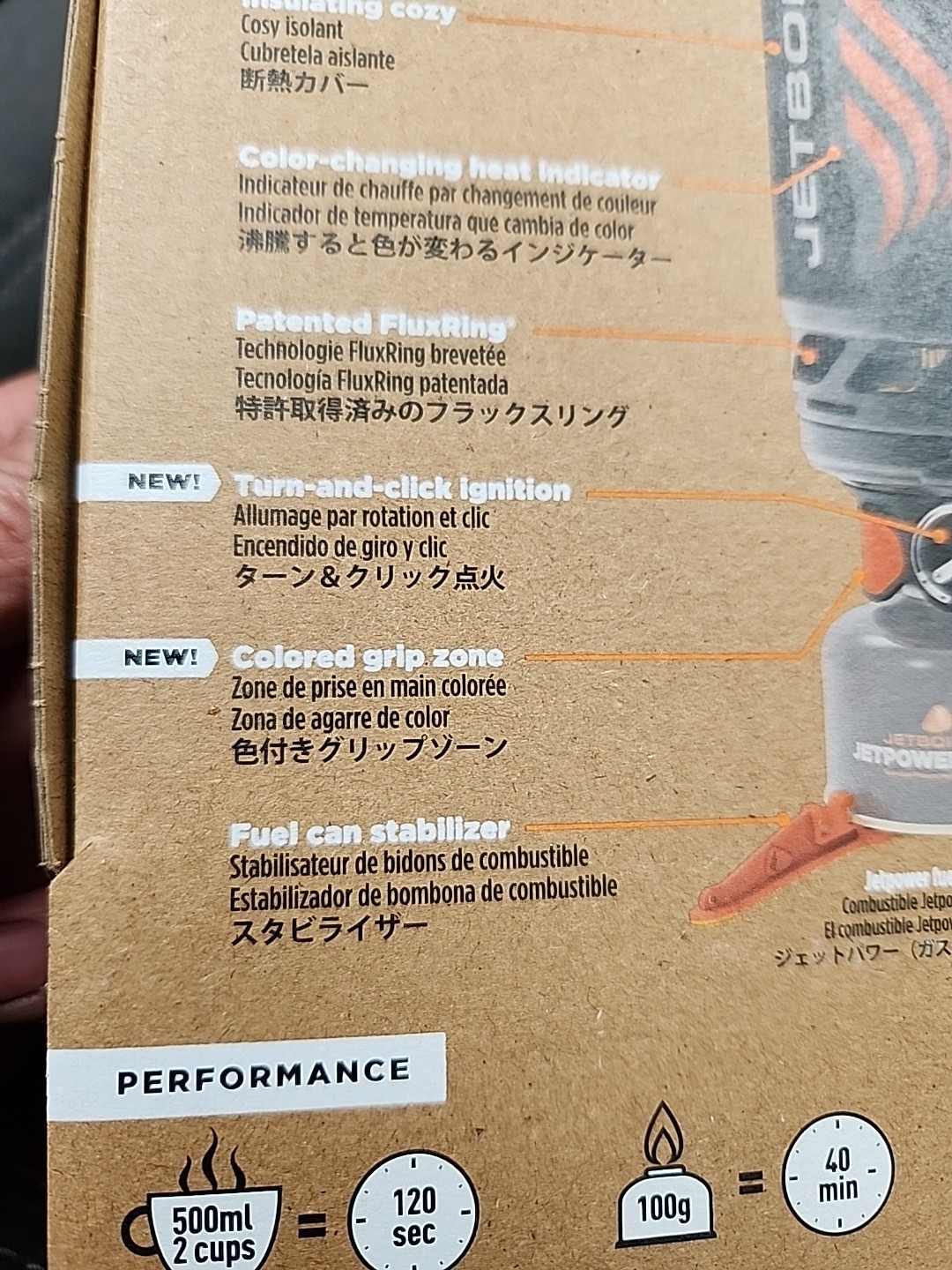 Jetboil Flash 1.0 L Lightning Fast Boil System Blue FLBM3 - Brand New Sealed