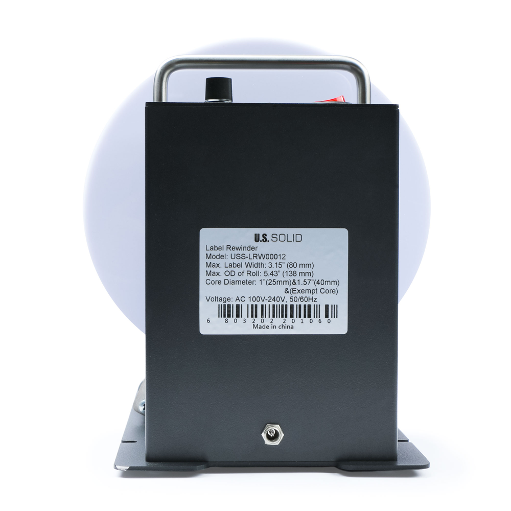 Automatic Label Rewinder Bidirectional Rewinding Width 3.15" Core Holder 1" 1.5"