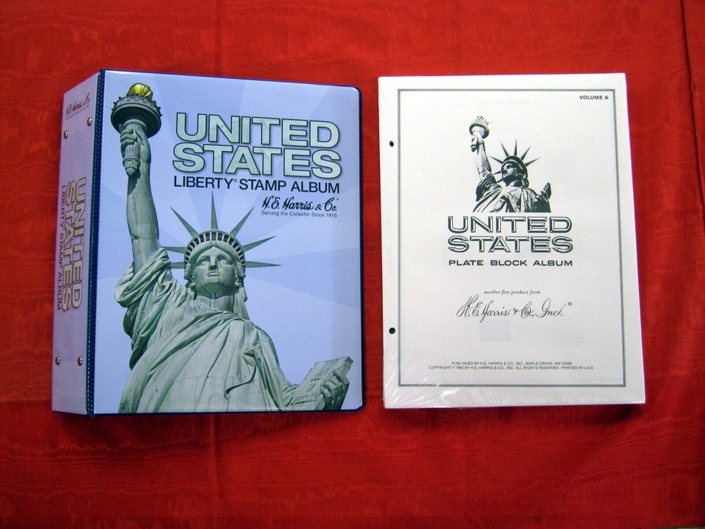 HE HARRIS USA LIBERTY PLATE BLOCK ALBUM VOLUME A 1901-1963  BINDER & PAGES