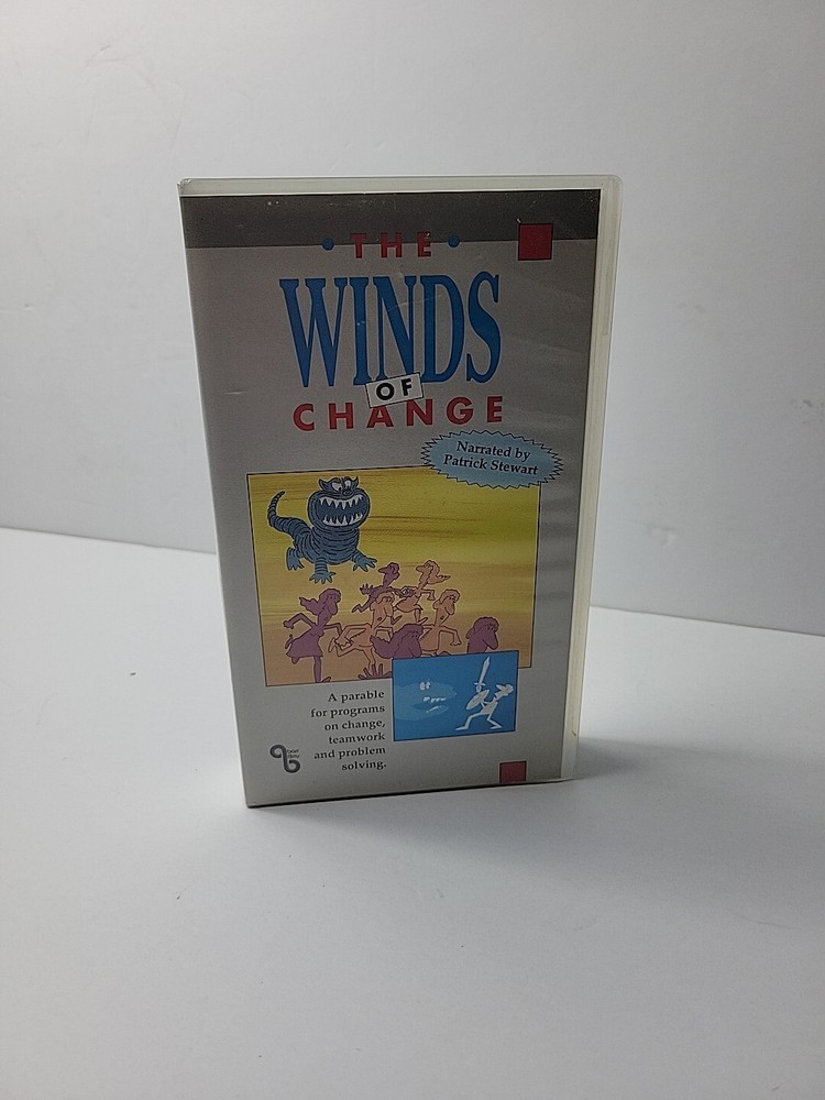VHS Tape Winds OF Change Patrick Stewart Problem Solving Management Teamwork TD