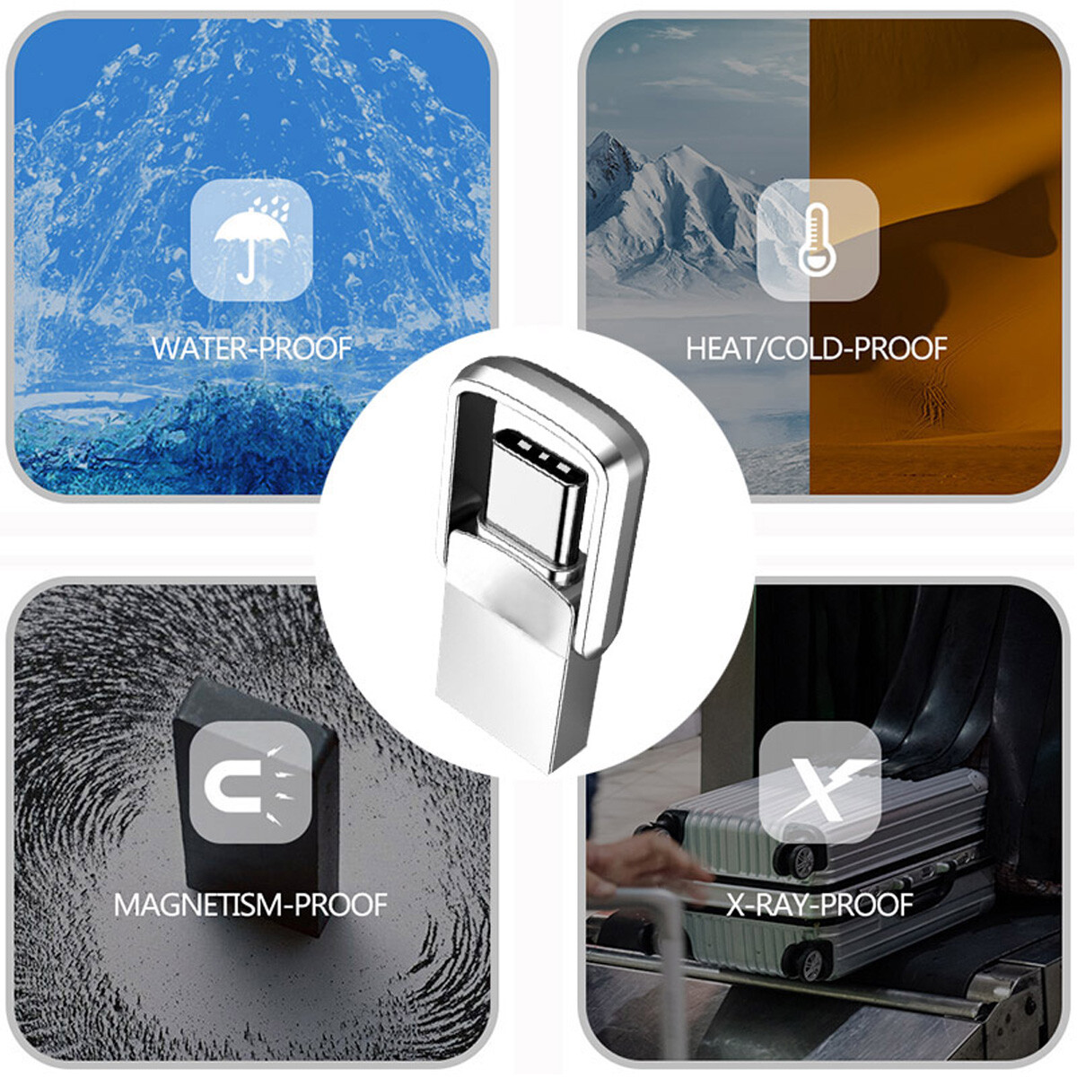 Type C USB 3.0 Flash Drive Thumb Drive Memory Stick for PC Laptop 1TB 2TB lot