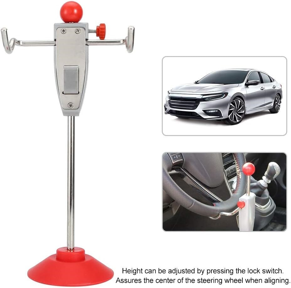 Steering Wheel Leveling Holder Stand Car Wheel Alignment Tool Rack Support Lock