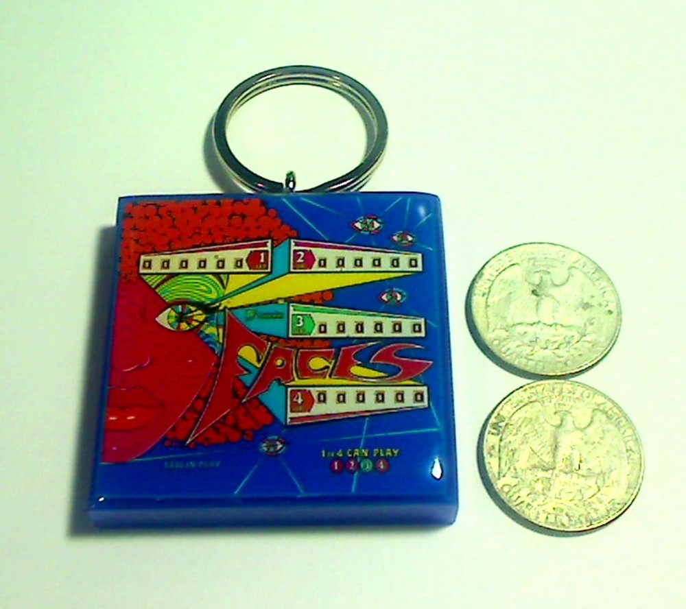 Sonic FACES Pinball Backglass Keychain