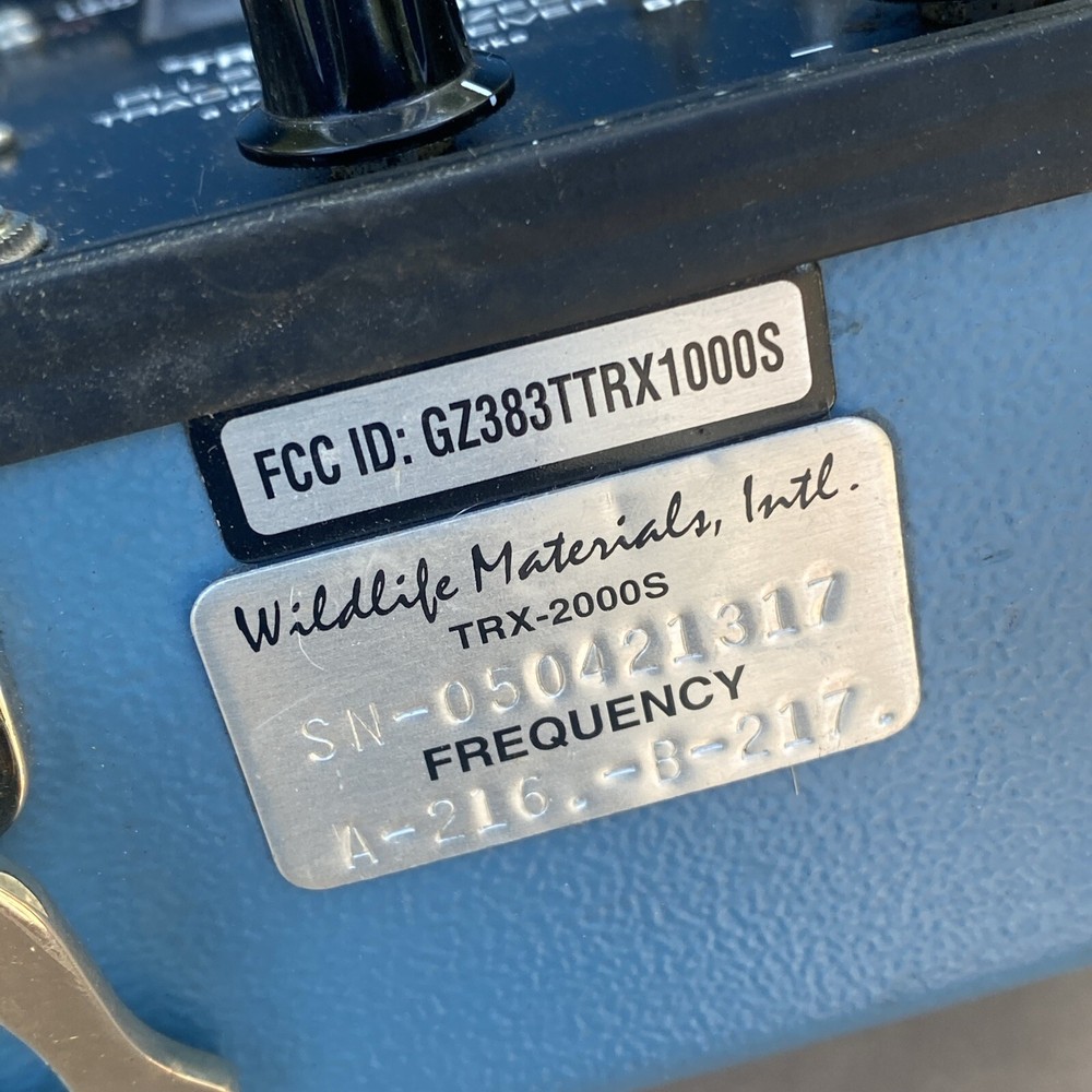 WILDLIFE MATERIALS, INC TRX-2000s Tracking Receiver