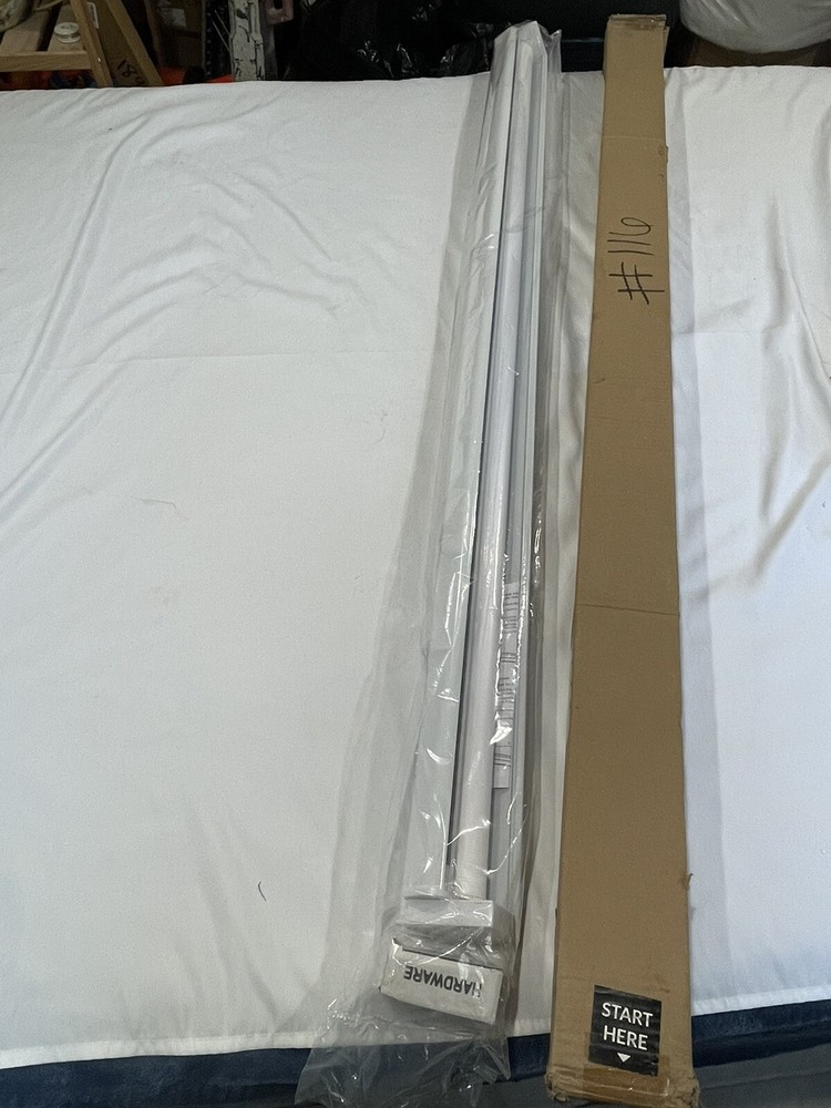 Basic Arctic Cordless Zebra Roller Shade White 58"x72"