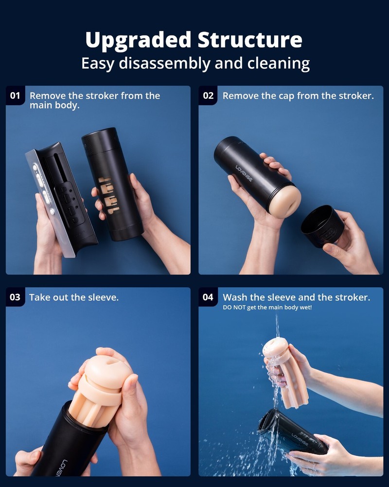 Lovense Solace Pro Automatic Male Masturbator,App Remote Control Thrusting