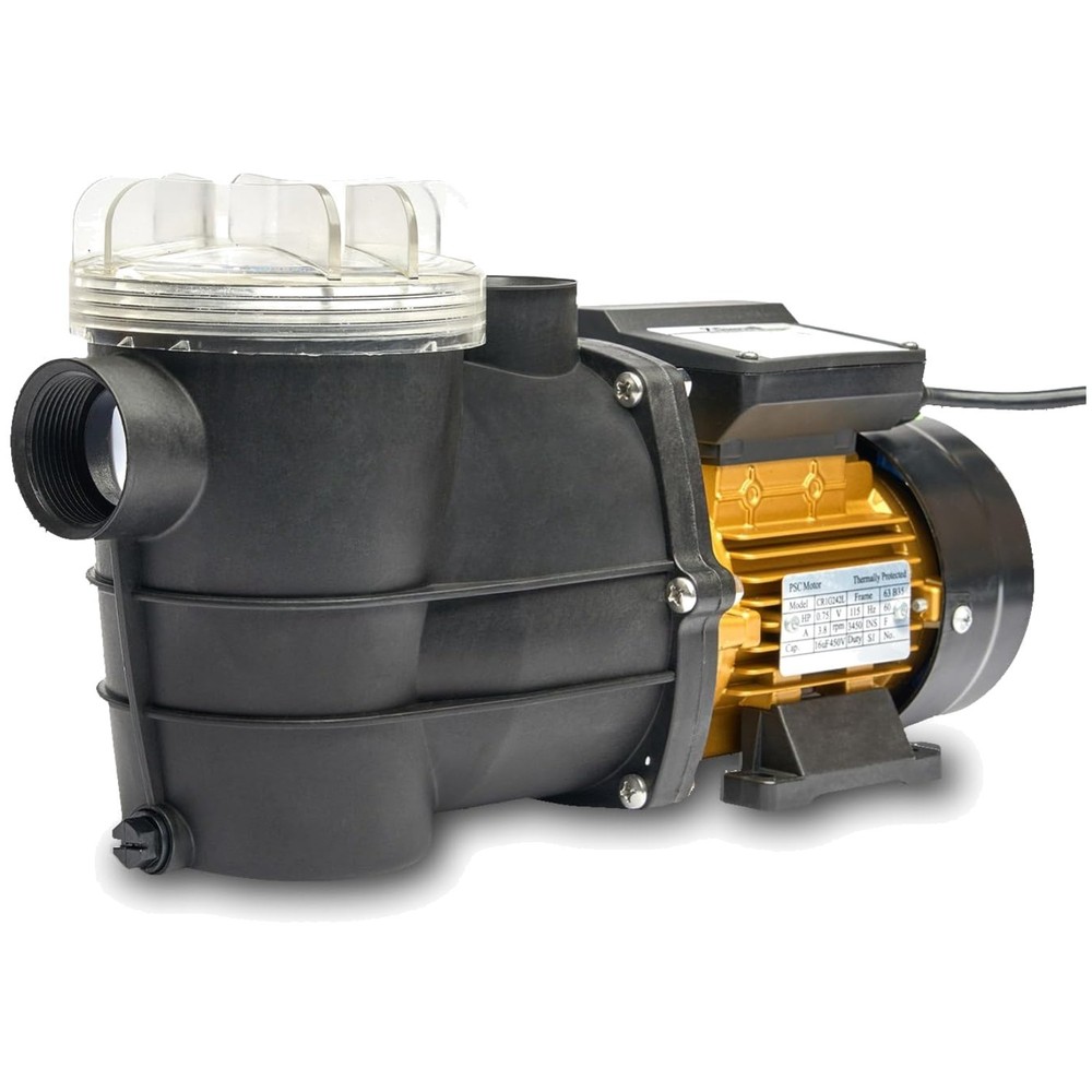 High Flow 2400GPH 3/4HP Self-Priming Pool Pump - Quiet & Efficient Circulation