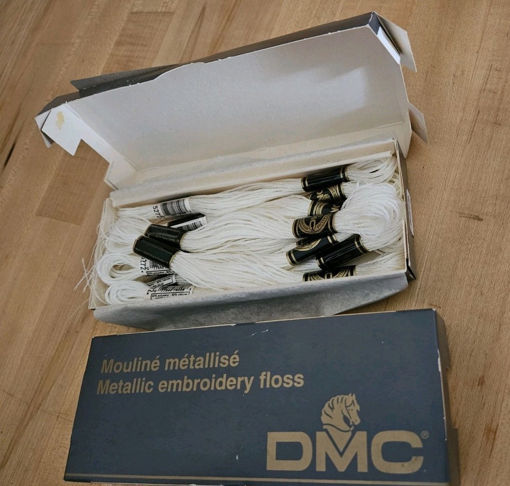 DMC #5272 White Metallic Embroidery Thread