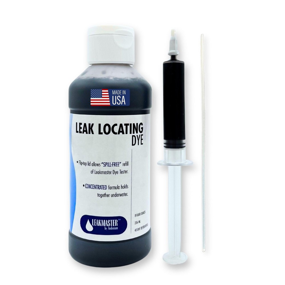 Leakmaster Pool Leak Detection Kit – 8 oz Blue Dye with 1 Count,