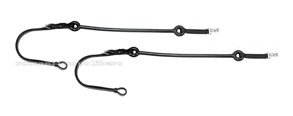 Training Leather Side Reins With Elastic Pull