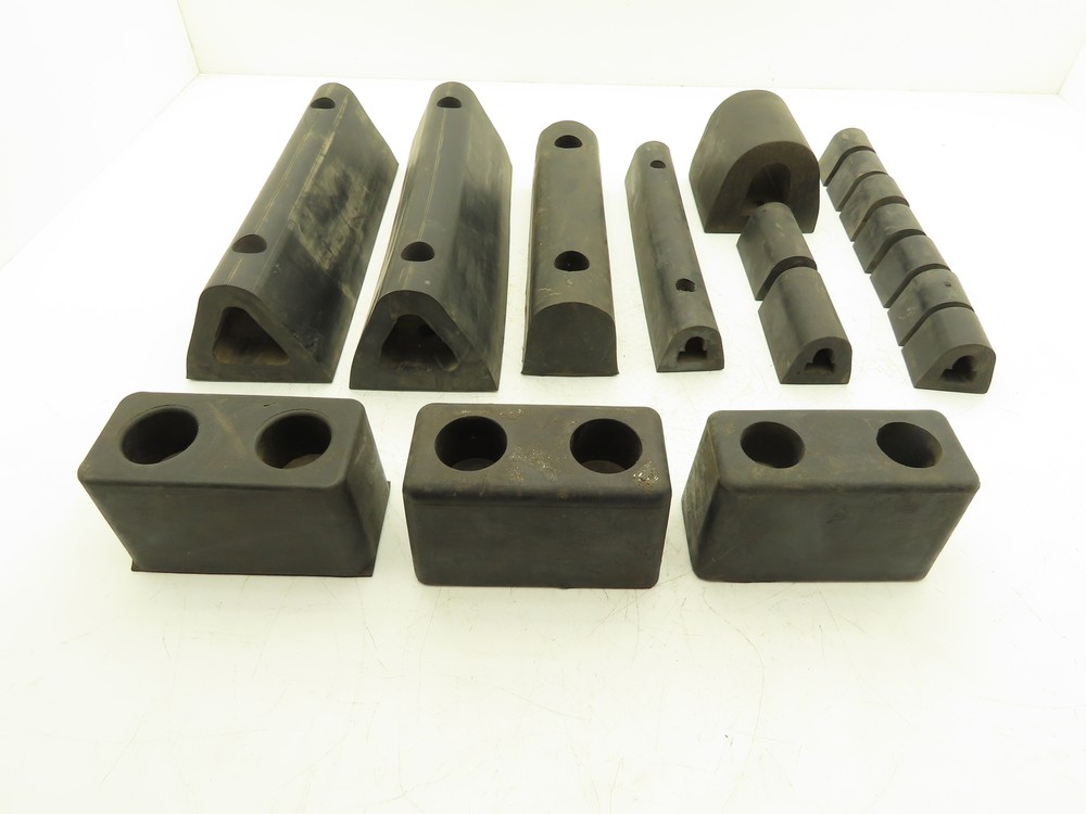 Rubber Loading Dock Bumper Hollow Solid Mixed Size Lot of 17 *READ*