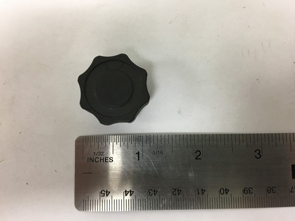 Vintage Black Bakelite Fluted Knob