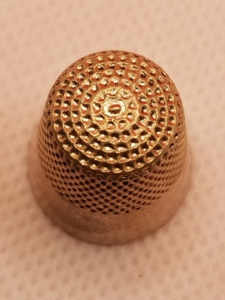 Vintage Sterling Silver Thimble - size 9