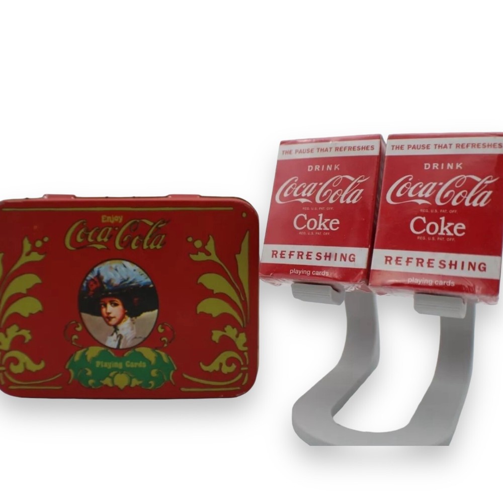 Sealed COCA COLA Playing Cards With Tin
