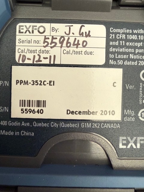 EXFO PPM-350C Power Meter