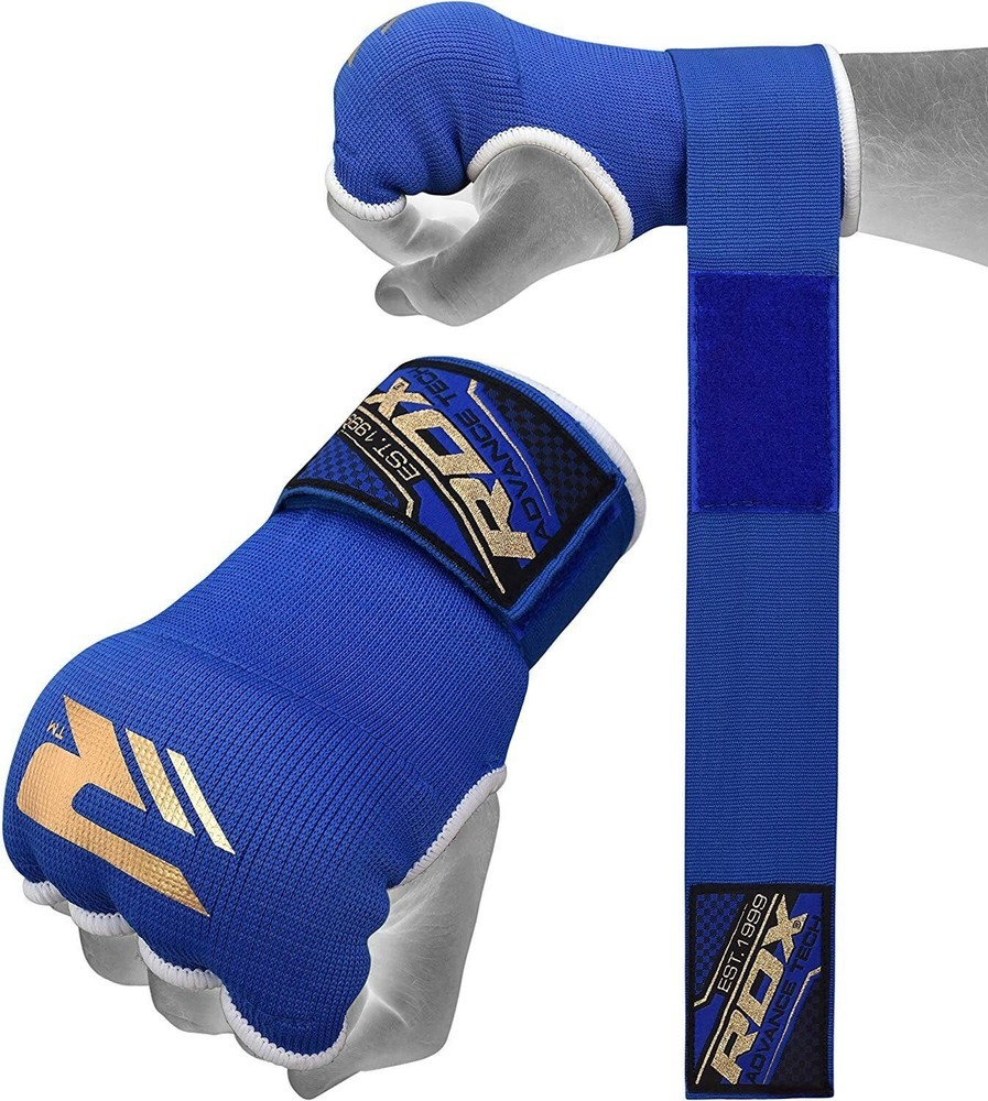RDX Inner gloves boxing bandage Large Size BLUE