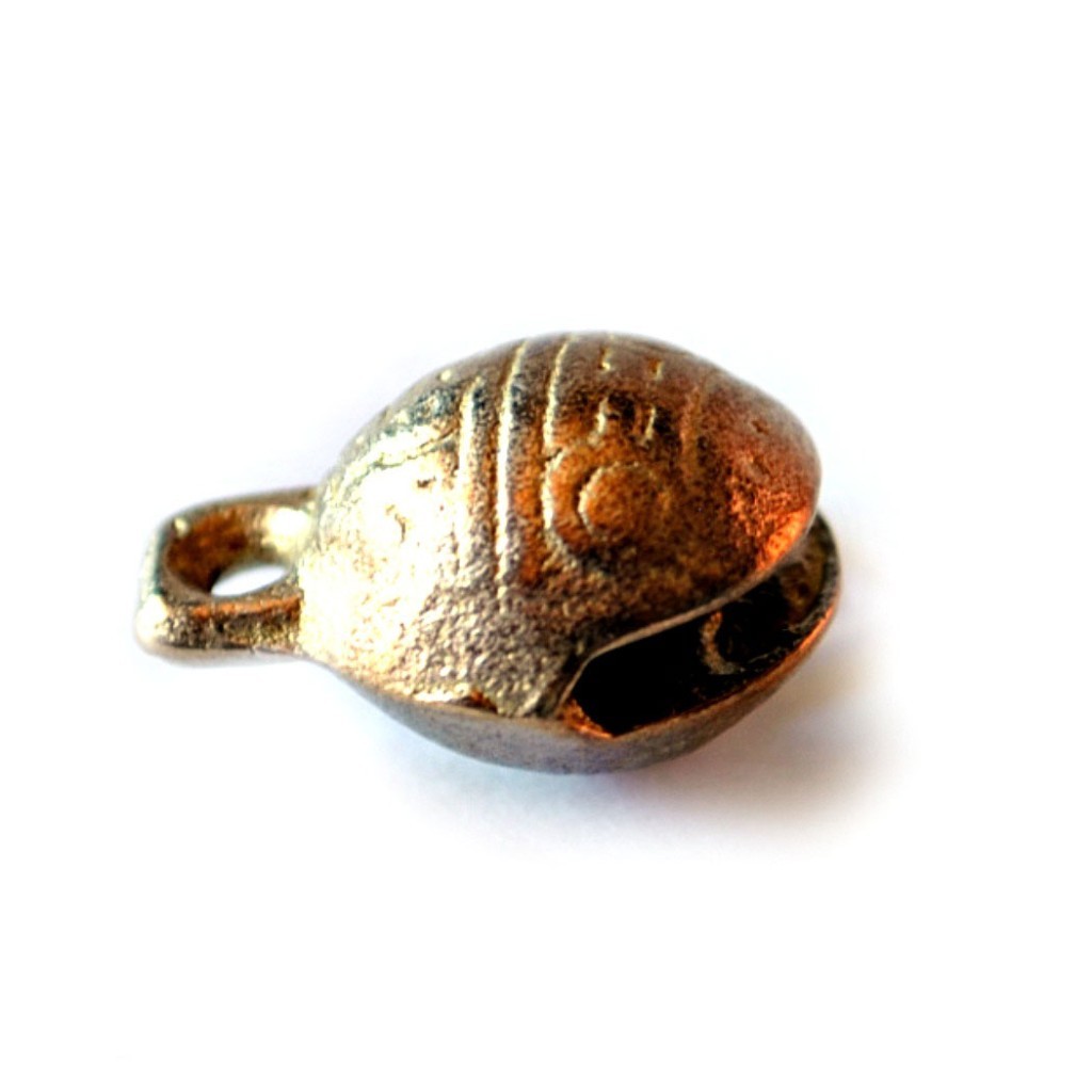 TIBETAN BRASS BELLS LOT of 20 14mm Bead Craft Temple Herding Tiny Metal Ethnic