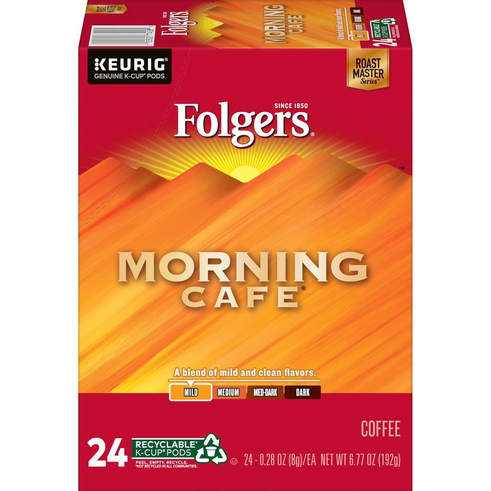 Folgers Colombian Decaffeinated Coffee, Medium Roast,24 Count Box