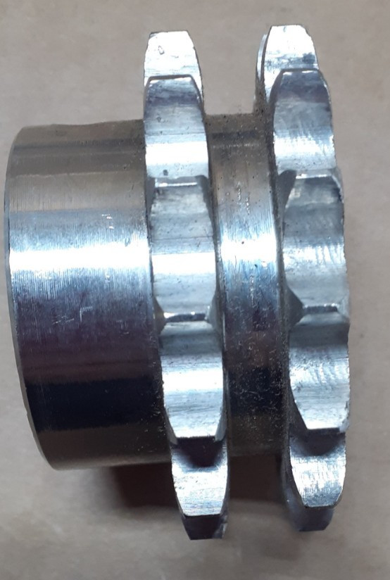 D40B15 Sprocket, Plain Stock Bore, Double Strand Chain