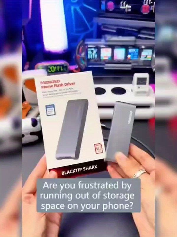 📱1TB Portable Hard Drive for iPhone & Android Plug & Play Smart Backup Storage