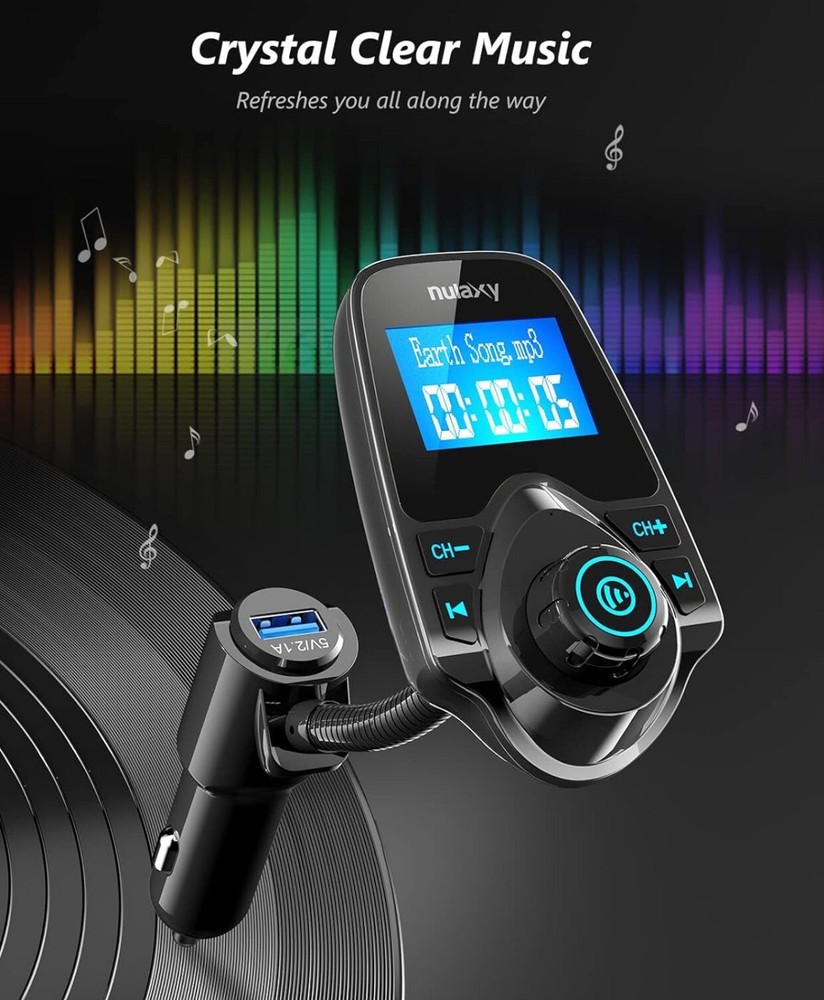 Universal Cargador De Reproductores Para Carro Reproductor Con Bluetooth MP3 USB