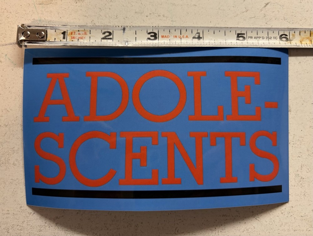 Adolescents 6” Sticker Decal Hardcore Punk Black Flag Descendents Bad Religion