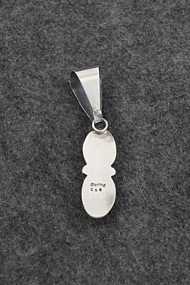 Turquoise & Sterling Silver Pendant - Eugene Gruber