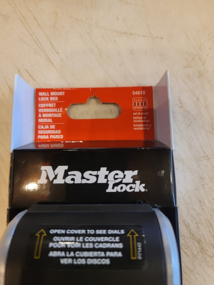 🔐 Master Lock 5481D Large Wall Mount Outdoor Lock Box – Combo Dial – NEW