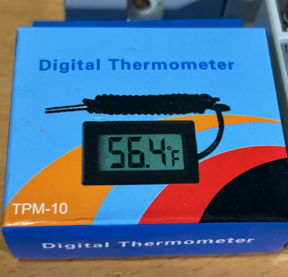 Digital LCD Thermometer Tester Temperature Tpm-10 White