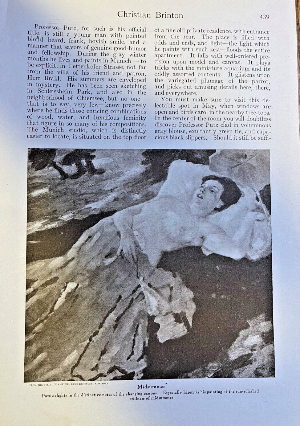 1914 Artist Leo Putz illustrated