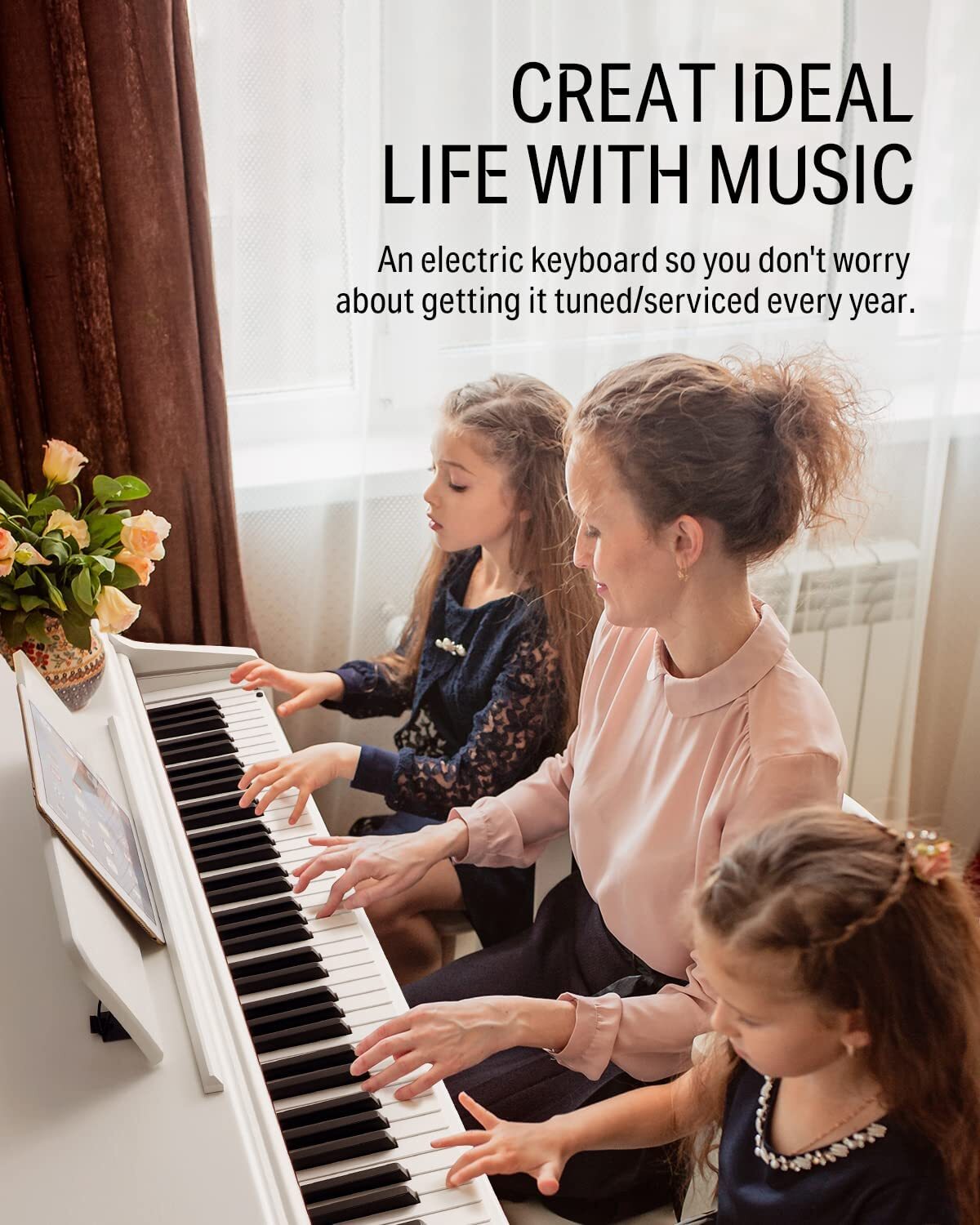 Donner DDP-100 88-Key Hammer Action Digital Piano with Stand